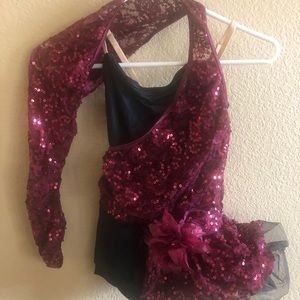 Burgundy jazz costume